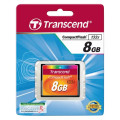 Transcend CompactFlash 133x 8GB, 8 GB, CompactFlash, MLC, 50 MB/s, 20 MB/s, Black