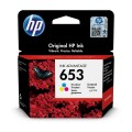 HP 653 Tri-Color Original ink Advantage Cartridge - HP 6075/6475