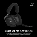Corsair Void Elite Wireless Gaming Headset with Dolby Headphone 7.1  Carbon ; Console Ready; USB