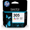 HP 305 Tri-Color Original ink Cartridge;~100 Pages