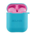 Bounce Buds Series True Wireless Earphones with Silicone Accessories - Pink/Blue