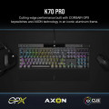 Corsair K70 PRO RGB Optical-Mechanical Gaming Keyboard - Corsair OPX switches - Black