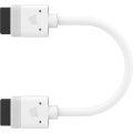 CORSAIR iCUE LINK Cable; 2x 100mm with Straight connectors; White