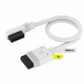 CORSAIR iCUE LINK Cable; 2x 200mm with Straight/Slim 90 connectors; White