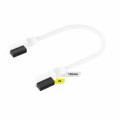 CORSAIR iCUE LINK Cable; 2x 135mm with Slim 90 connectors; White