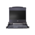 ATEN 16-Port 19'' VGA LCD Integrated USB/PS2 Combo KVM with an Extra Console port and USB periphe...