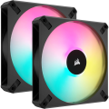 CORSAIR AF ELITE Series; AF140 RGB ELITE; 140mm Fluid Dynamic RGB Fan with AirGuide; Dual Pack wi...