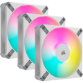 CORSAIR AF ELITE Series; AF120 RGB ELITE WHITE; 120mm Fluid Dynamic RGB Fan with AirGuide; Triple...
