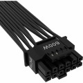 CORSAIR 12+4pin PCIe Gen 5 Type-4 600W 12VHPWR cable; flat ribbon; black
