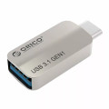 Orico USB Type-C to USB-A 3.1 ChargerSync On The Go Adapter - Silver