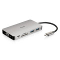 9-in-1 USB-C Hub with HDMI/VGA/Ethernet/Card Reader/Power Delivery; 1x HDMI; 1x VGA Port; 2x USB ...