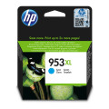 HP 953XL High Yield Cyan Original ink Cartridge;~1600 Pages. (HP OfficeJet Pro 8710 / 8720 / 8725...