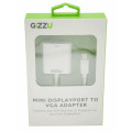 Gizzu MiniDisplay Port to VGA Adapter - White