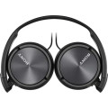 Sony MDR-ZX310AP (Black) Folding Aux Headphones with Mic
