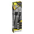 Pro Bass Power Series Boxed round Micro USB Cable- Black