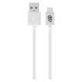 Pro Bass Power Series Boxed round Micro USB Cable- White