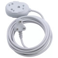 SWITCHED Heavy DUTY BTB EXTENSION LEADS 2 x 16A Socket 3m - White