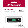 TRANSCEND 256GB JF790C USB C (5Gpbs) CAPLESS FLASH DRIVE - BLACK AND GREEN