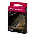 TRANSCEND 2 TB MTE245S PCI-E  GEN 4X4 M.2 NVMe 2280 SSD 3D TLC - 5300 MB/s Read 4600 MB/s Write -...