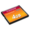 Transcend TS4GCF133, 4 GB, CompactFlash, MLC, 50 MB/s, 20 MB/s, Black