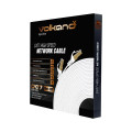 VolkanoX Giga Series Cat 7 Ethernet cable 10meter - white, gold tips