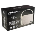 Volkano Fabric Series Bluetooth speaker with fabric trim - Light Grey