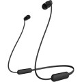 Sony WI-C200 (Black) Wireless Earphones with magnetic housing and matte finish