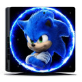 SkinNit Decal Sticker Skin for PS4 Slim: Sonic