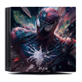 SkinNit Decal Sticker Skin For PS4 Pro: Spider-Man (Spider-Verse)