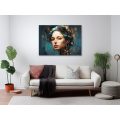 Canvas Wall Art: Cybernetic Muse Canvas Print
