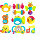 Baby rattle teether toys - 10 pieces Bright coloured