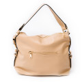 Beige Soft Leather Classy Shoulder Handbag