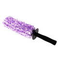 Flat Microfiber Wheel Brush Purple