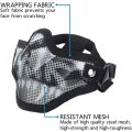 Tactical Airsoft Mask Half Face Adjustable Mesh Mask for Airsoft/CS Game Black