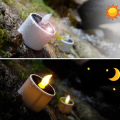 Solar Tea Lights Rechargeable LED Flameless Candle 6 Pack