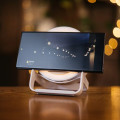Speaker LED Night Light Wireless Phone Charger in Bamboo