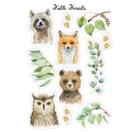 Fable Forest Animals Sticker Sheet - Craft Stickers for Journaling | Wild Animal Journaling Stickers