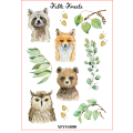 Fable Forest Animals Sticker Sheet - Craft Stickers for Journaling | Wild Animal Journaling Stickers