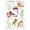 Fable Forest Birds Craft Stickers - Shabby Chic Sheets for Creative Paper Crafts