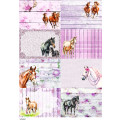 Horse-themed Craft Stickers: Pastel Sheets for Journaling