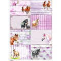 Horse-themed Craft Stickers: Pastel Sheets for Journaling