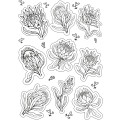 Colour Me In Sticker Sheets for Colouring, Crafts, and Journaling