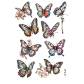 Butterfly Sticker Sheet for Spring and Summer Crafts