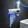 UV Toothbrush Disinfectant Cleaning Agent Storage Box Multi-function Toothbrush Sterilizer Dispenser