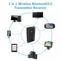 BS10 2 in 1 Wireless Bluetooth 5.0 Transmitter Receiver 3.5mm AUX Hifi Music Audio Adapter