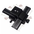 4-Way Macro Focus Rail Slider Close-Up Shooting for Digital SLR Camera DC with Standard 1/4-Inch