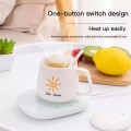 55 Constant Temperature Coaster 16W Low-Power Mat Ceramic Smart Touch Heating Pad