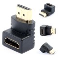 HDMI Male to Female Adapter with 90 Degree Down