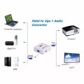1080P HDMI-compatible to VGA Converter With Audio Connector For PC Laptop to HDTV Projector HDMI