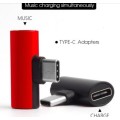 Type C to 2 Type C Adapter 2in1 Charging and Audio